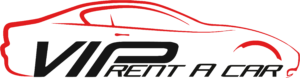 Logo noir VIP RENT A CAR hd